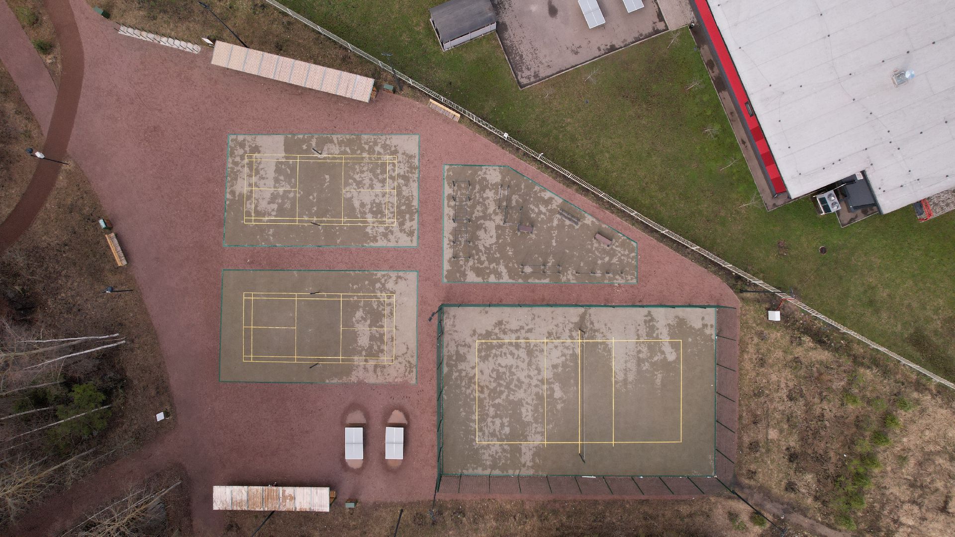 видео с коптера, лобня, благоустройство, лесопарк,