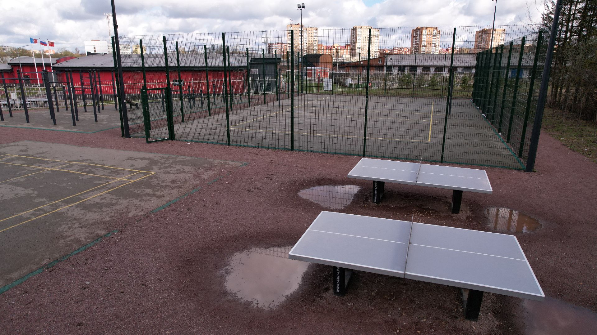 видео с коптера, лобня, благоустройство, лесопарк,