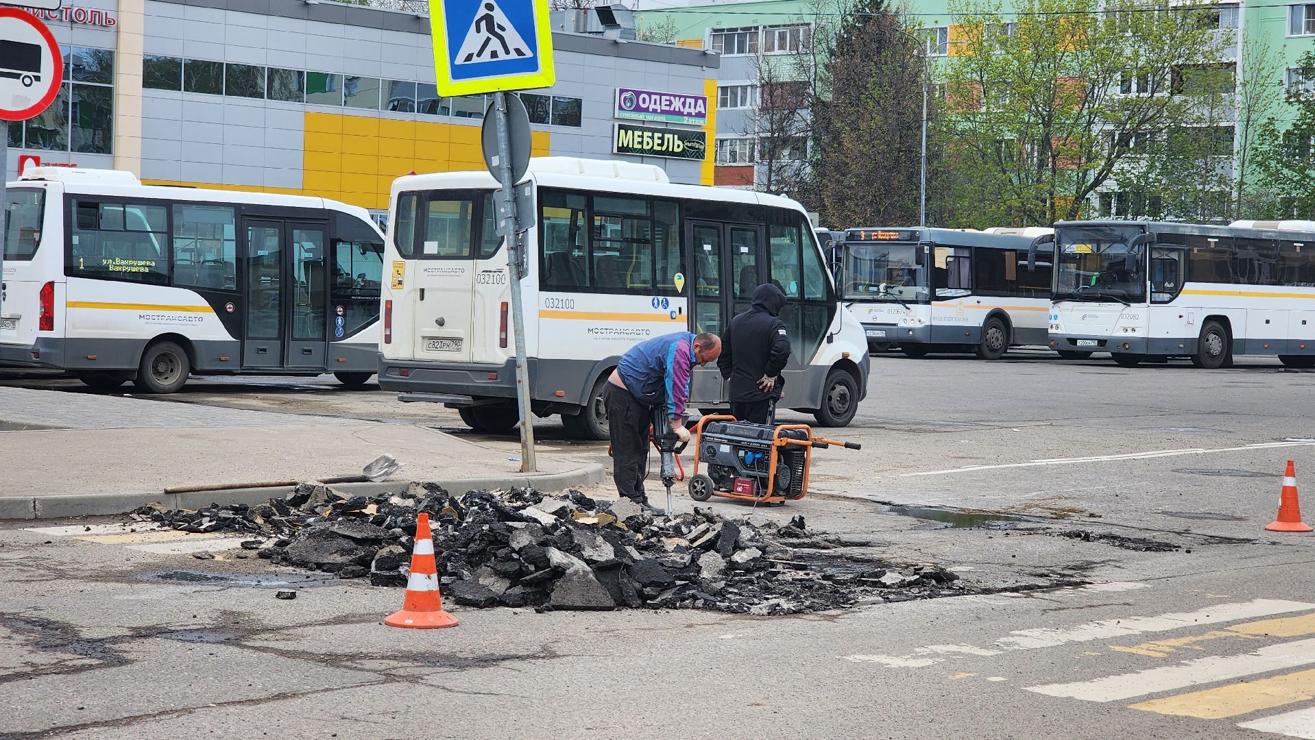 кашира, улица вахрушева, ямочный ремонт, ремонт дорог, асфальт, асфальтовое покрытие,