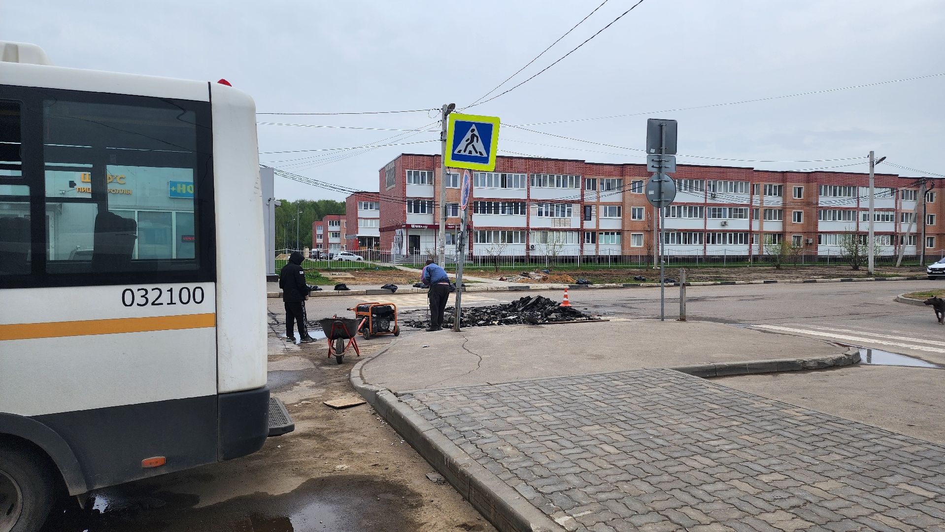 кашира, улица вахрушева, ямочный ремонт, ремонт дорог, асфальт, асфальтовое покрытие,