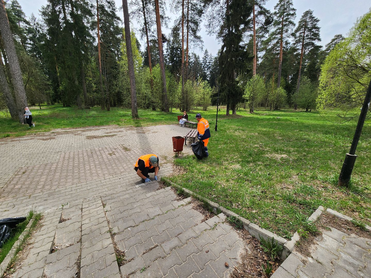 красноармейск, г.о. пушкинский, уборка общественных территорий, места отдыха,