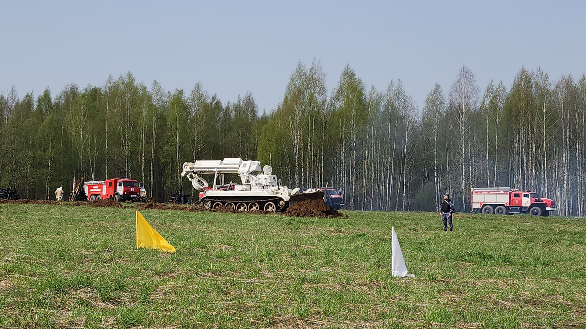 тактико-специальные учения, пожароопасный сезон, тушение пожаров, деревня Боровково, Богородский городской округ,
