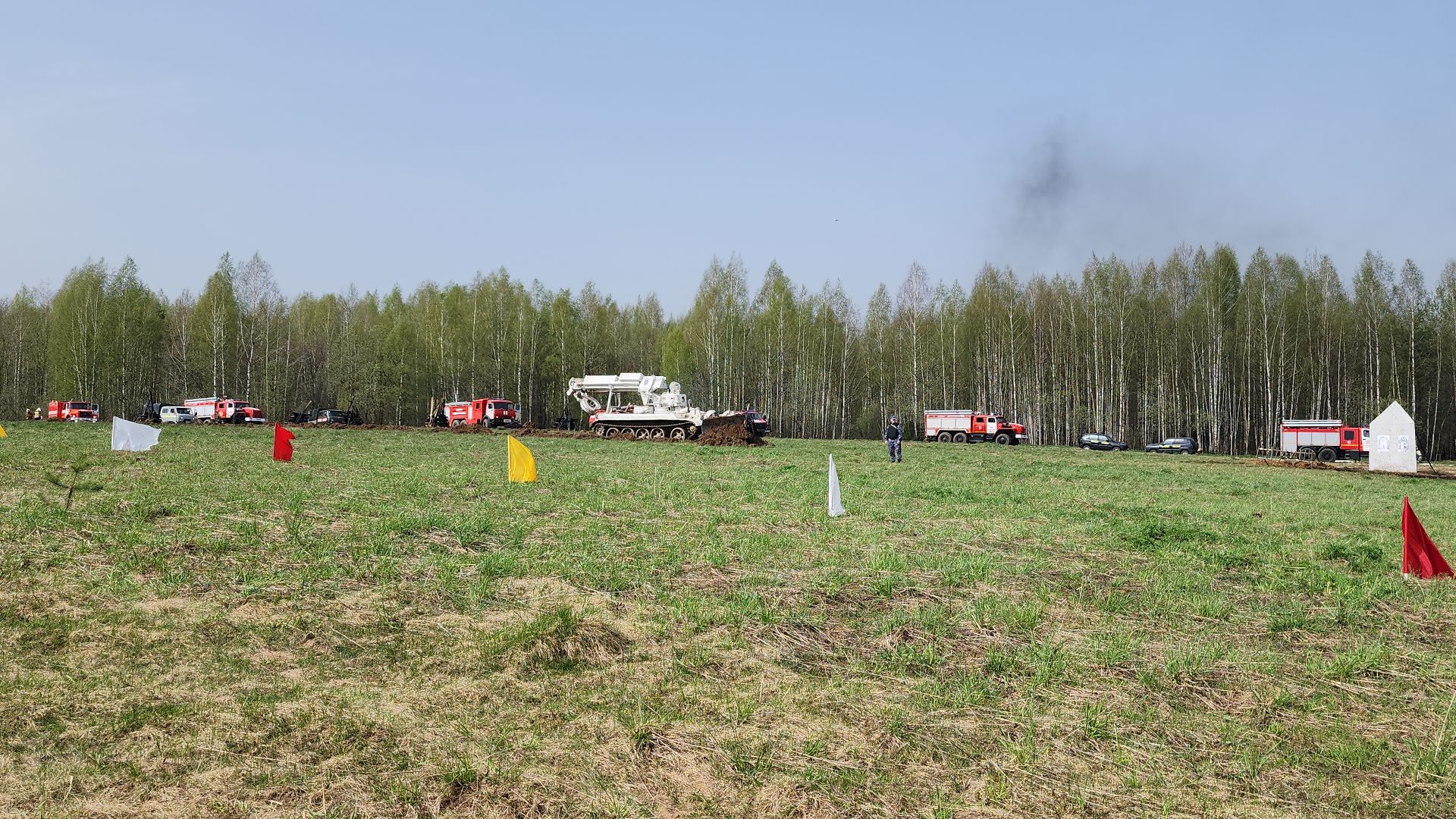тактико-специальные учения, пожароопасный сезон, тушение пожаров, деревня Боровково, Богородский городской округ,