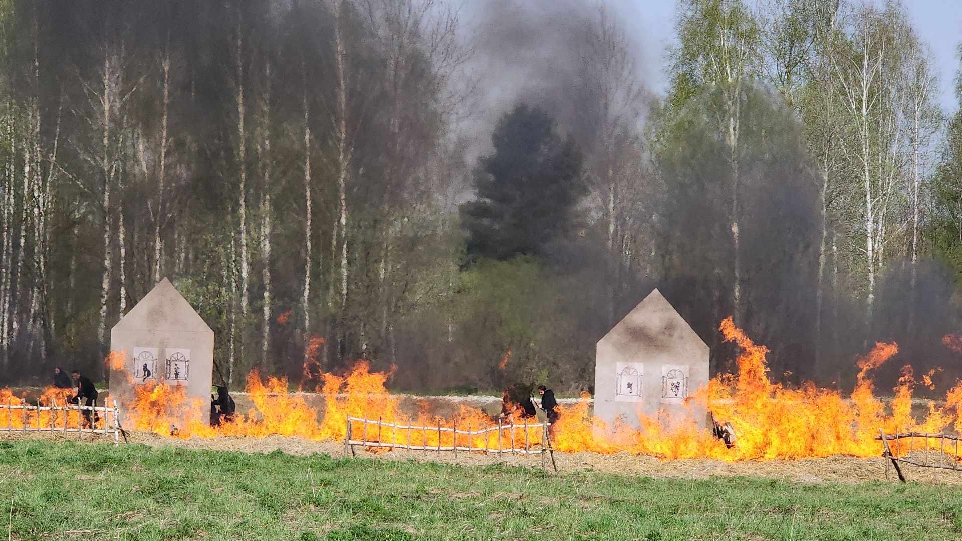 тактико-специальные учения, пожароопасный сезон, тушение пожаров, деревня Боровково, Богородский городской округ,