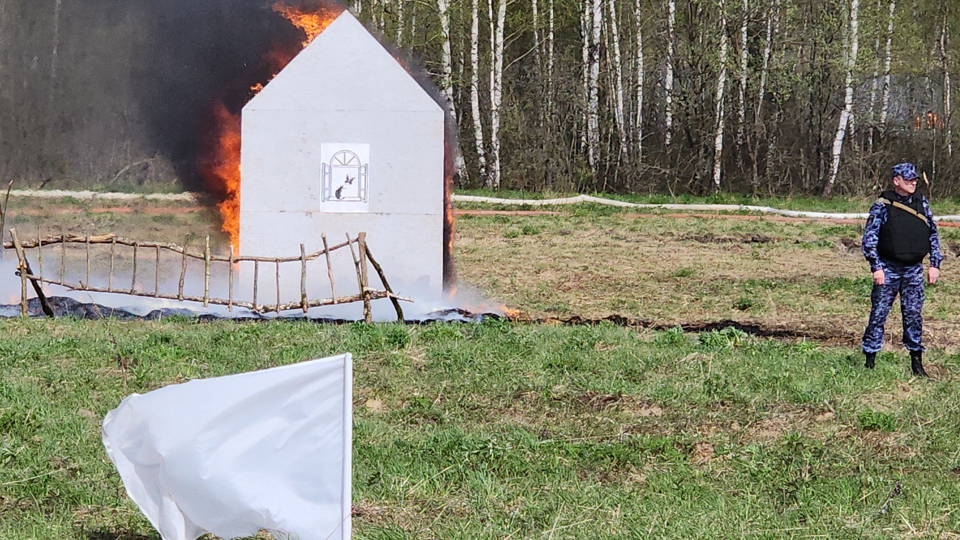 тактико-специальные учения, пожароопасный сезон, тушение пожаров, деревня Боровково, Богородский городской округ,