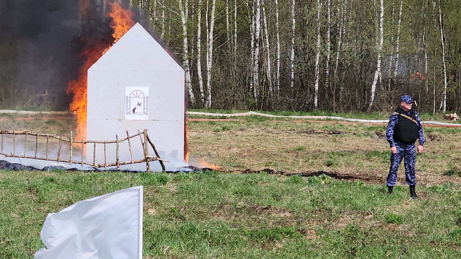 тактико-специальные учения, пожароопасный сезон, тушение пожаров, деревня Боровково, Богородский городской округ,