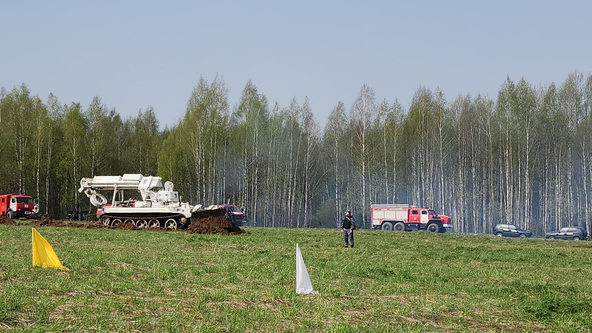 тактико-специальные учения, пожароопасный сезон, тушение пожаров, деревня Боровково, Богородский городской округ,
