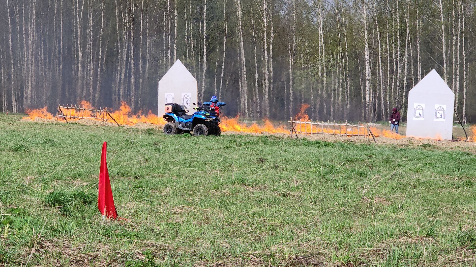 тактико-специальные учения, пожароопасный сезон, тушение пожаров, деревня Боровково, Богородский городской округ,