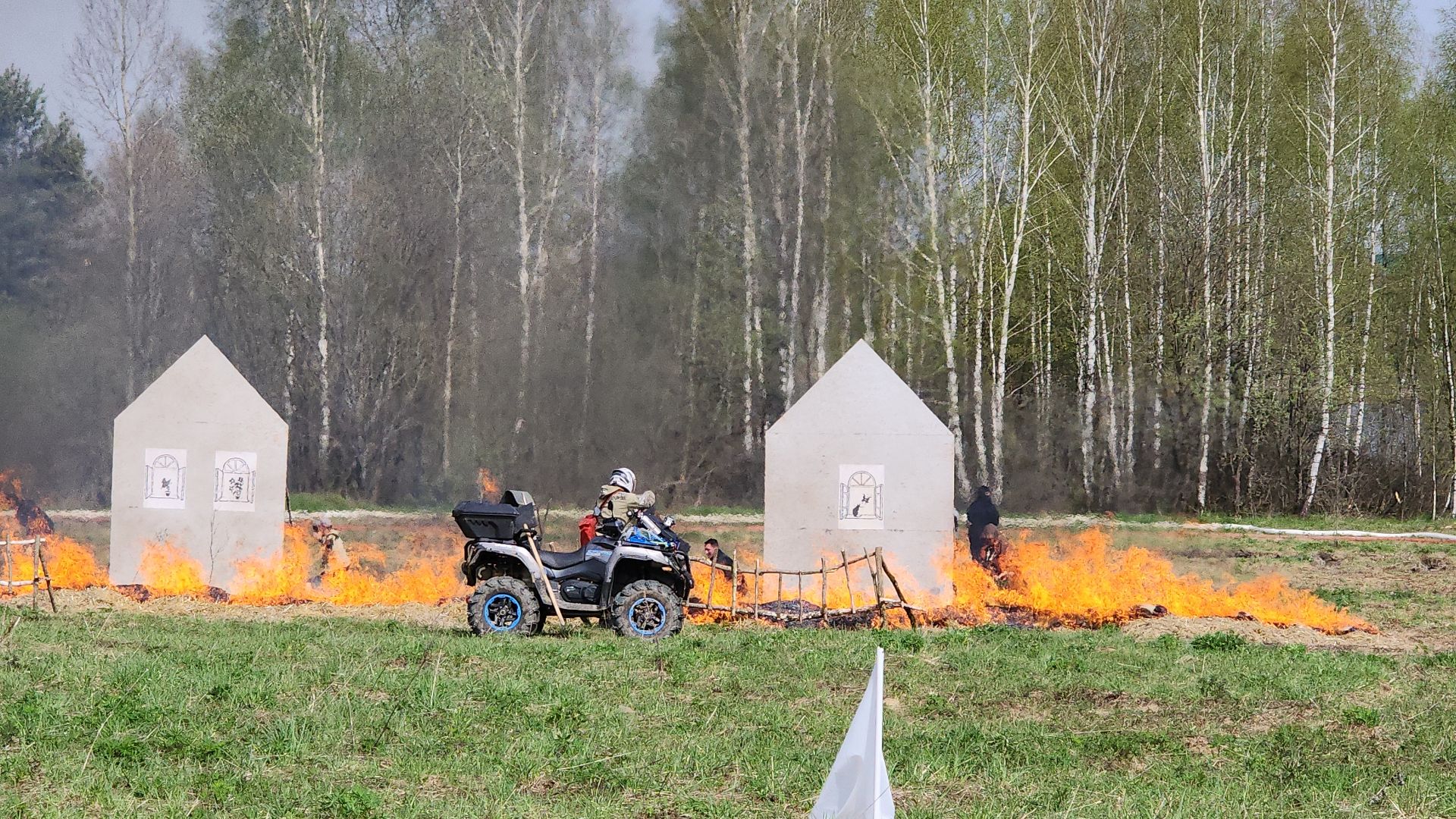 тактико-специальные учения, пожароопасный сезон, тушение пожаров, деревня Боровково, Богородский городской округ,