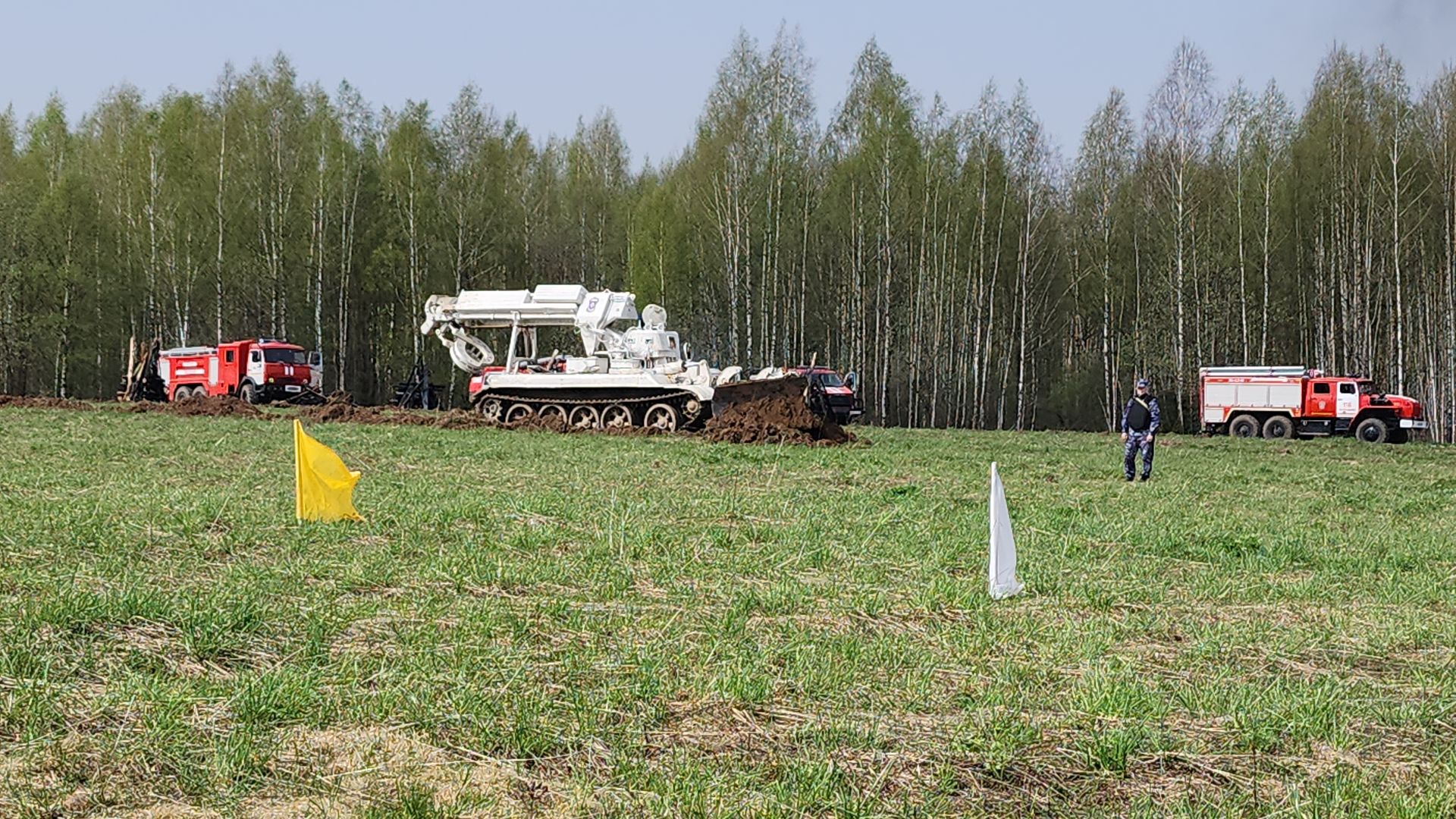 тактико-специальные учения, пожароопасный сезон, тушение пожаров, деревня Боровково, Богородский городской округ,