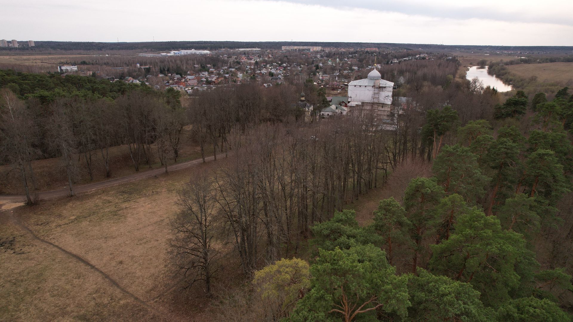видео с коптера, звенигород, культура, история,