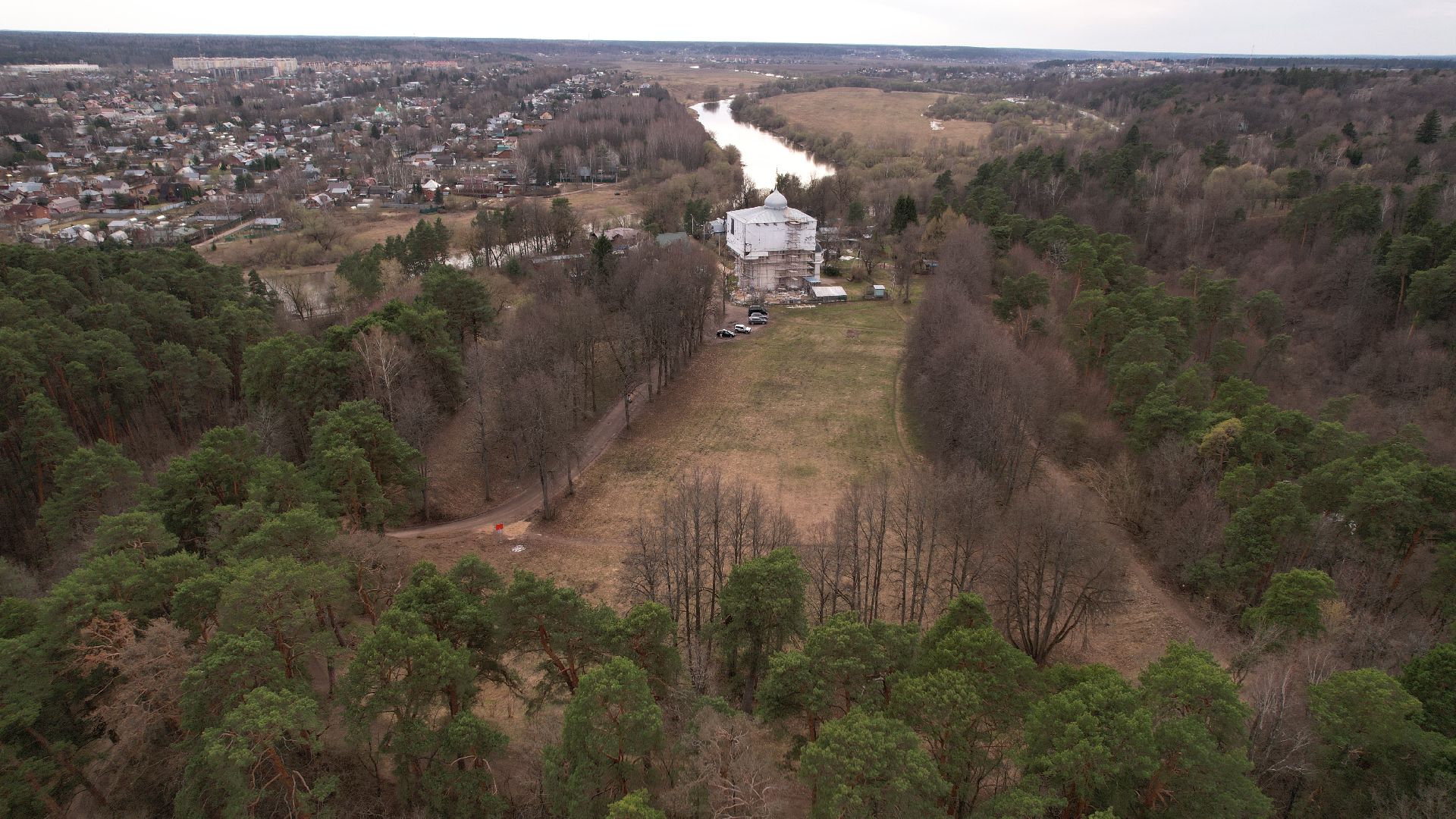 видео с коптера, звенигород, культура, история,