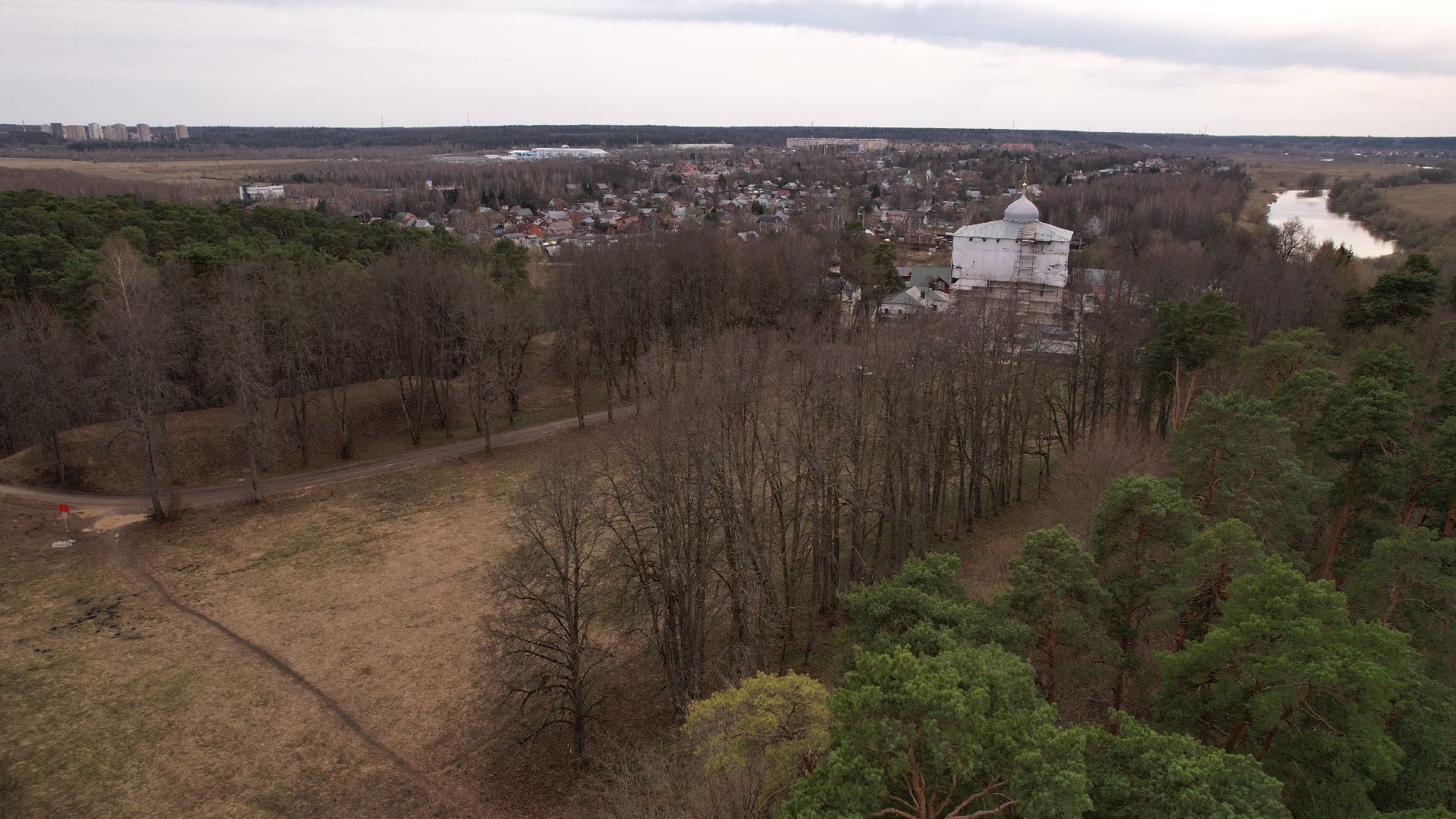 видео с коптера, звенигород, культура, история,