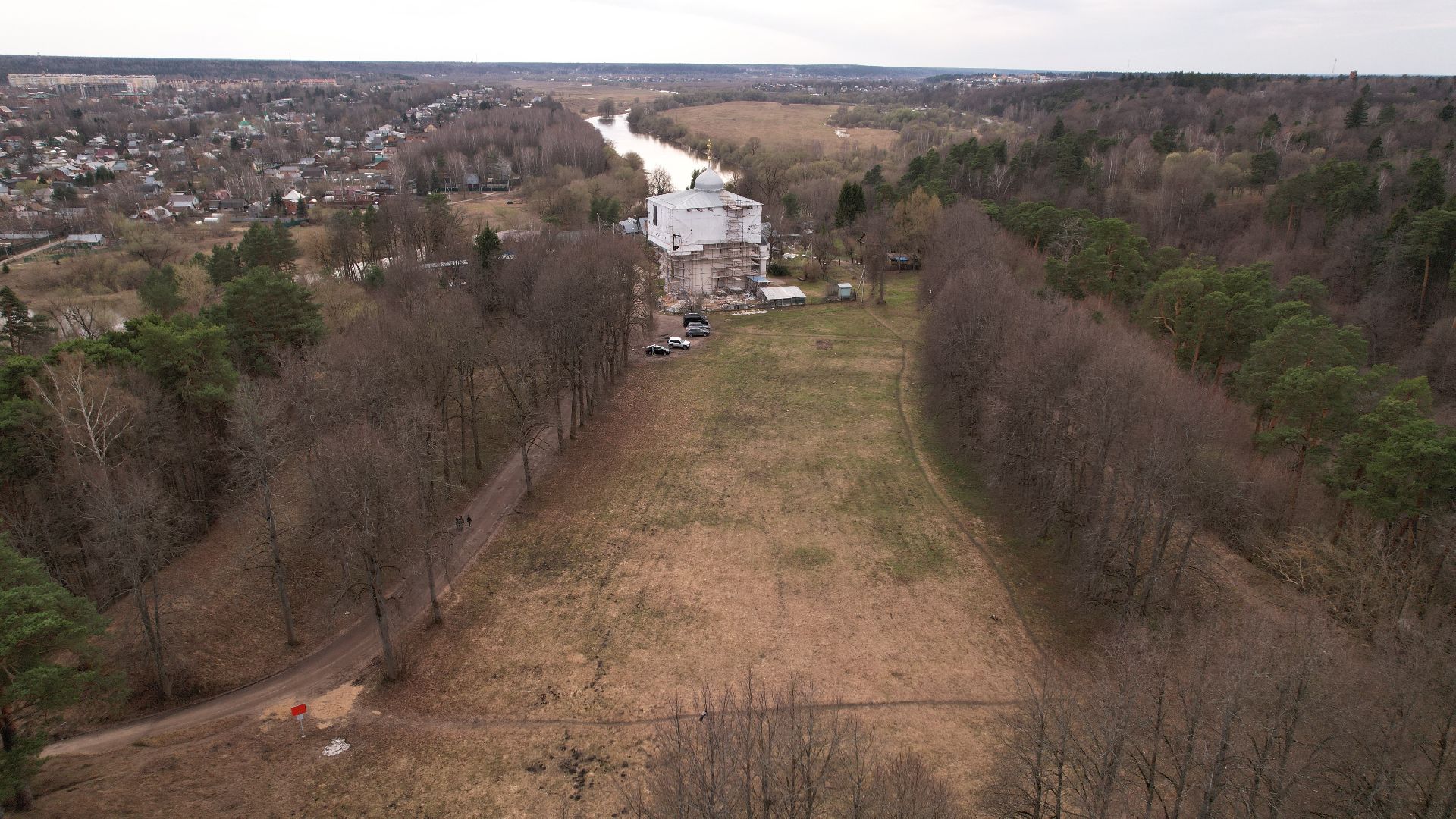 видео с коптера, звенигород, культура, история,