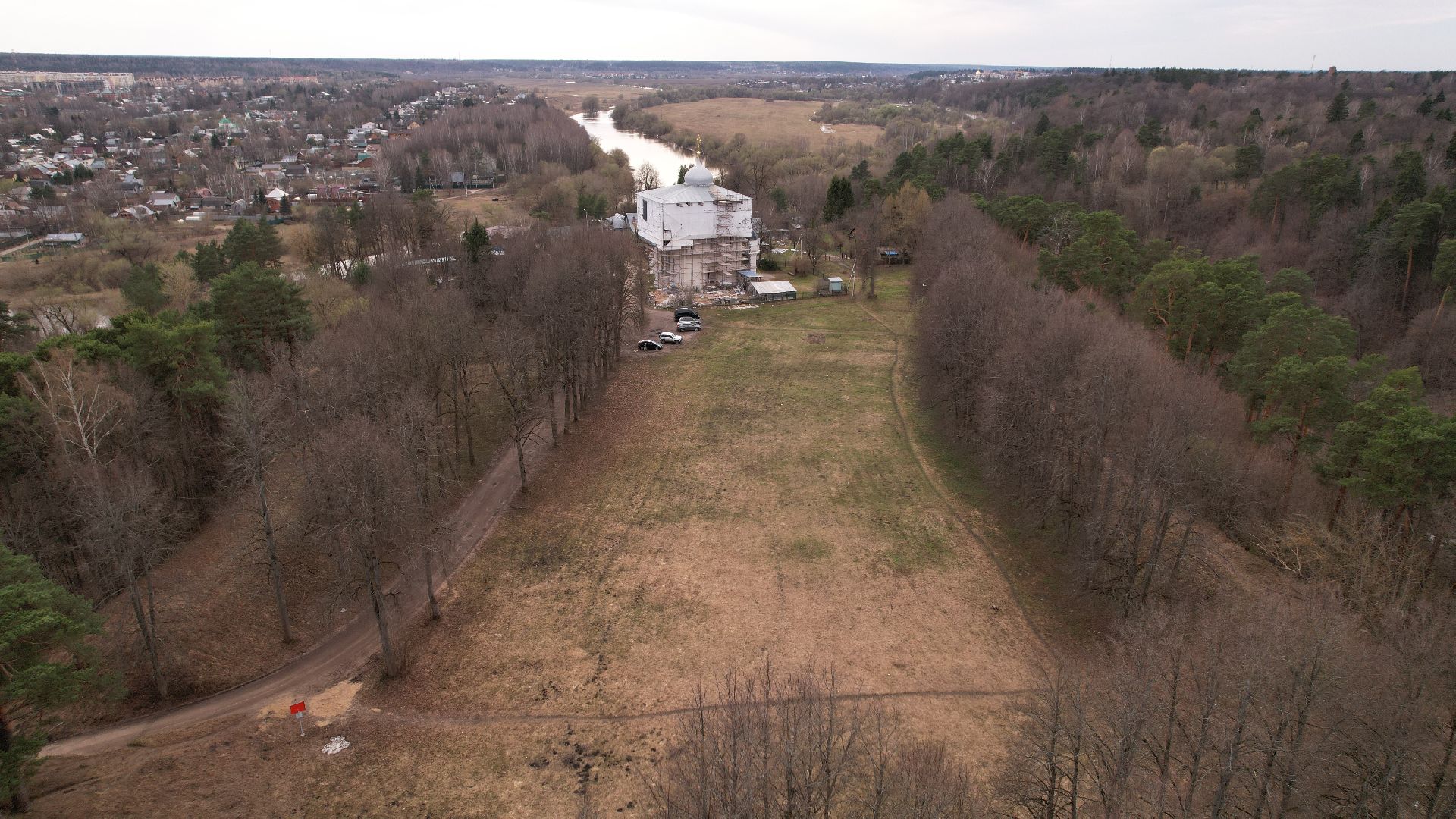 видео с коптера, звенигород, культура, история,