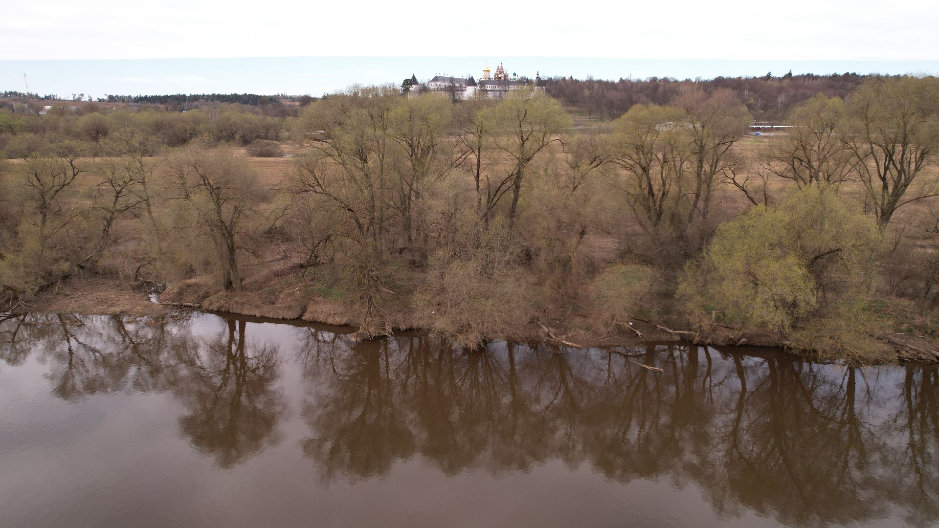видео с коптера, звенигород, смотровая площадка,