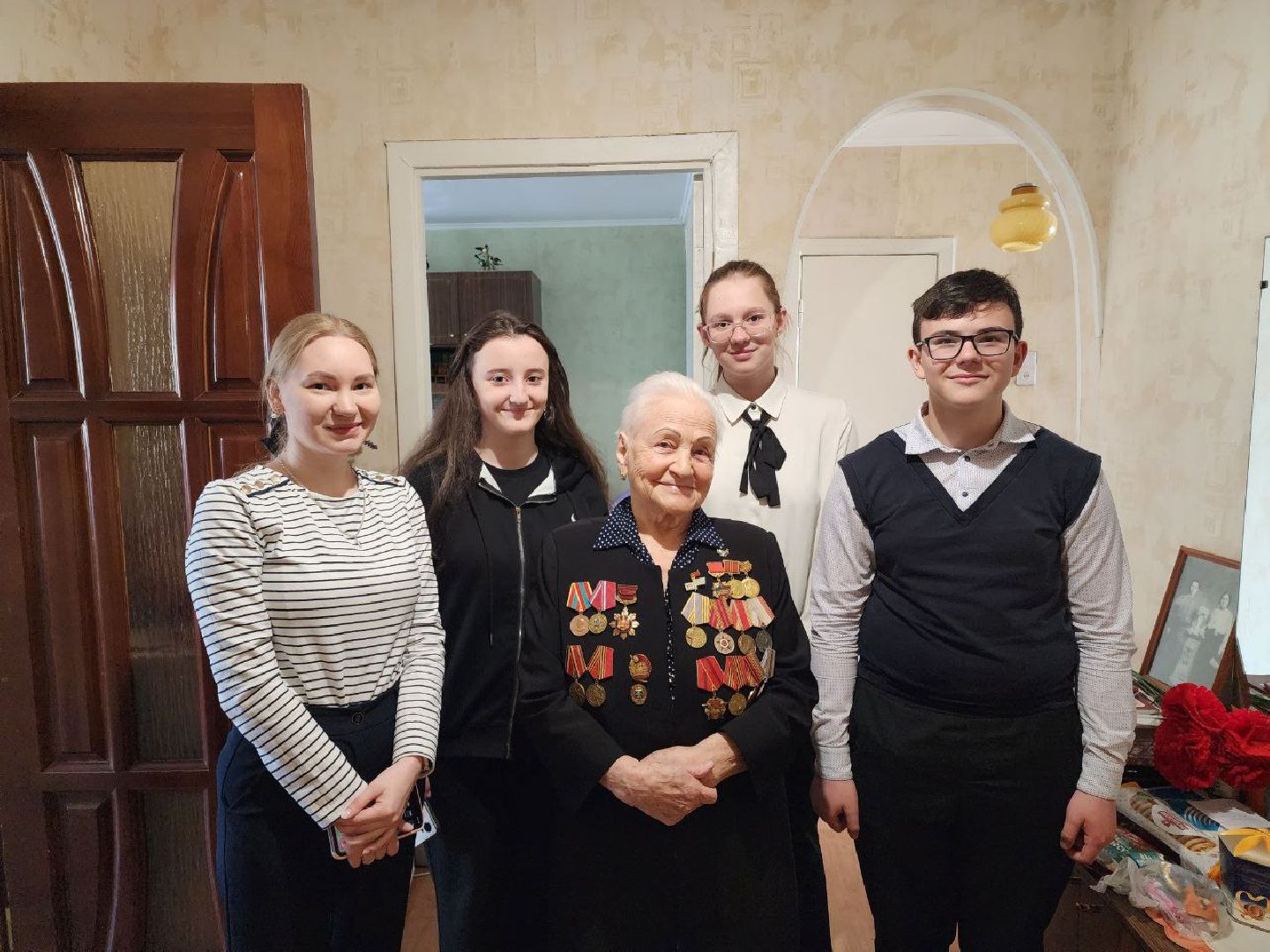 чехов, общество, день добрых дел, ветеран, помощь, школьники,