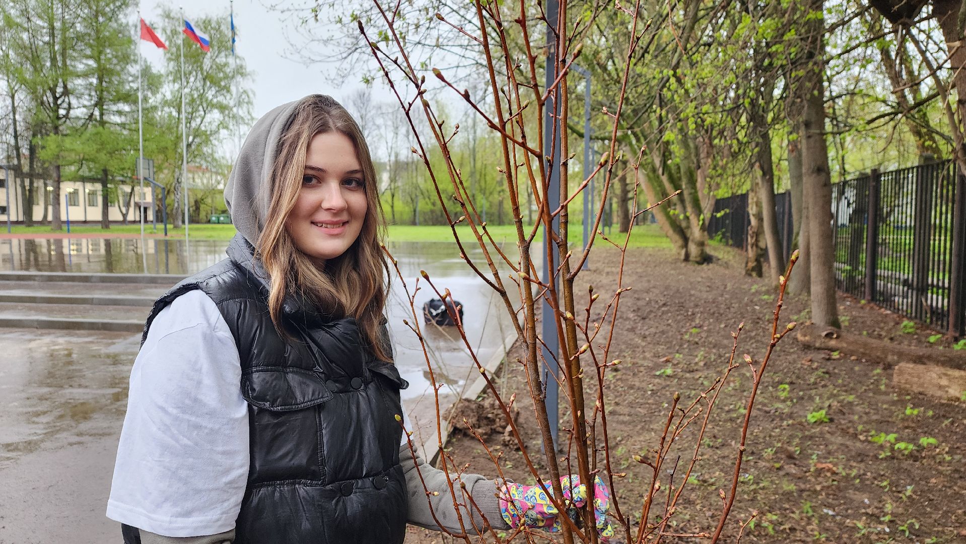 Солнечногорск, лицей 7, школьники, посадка деревьев, день добрых дел,