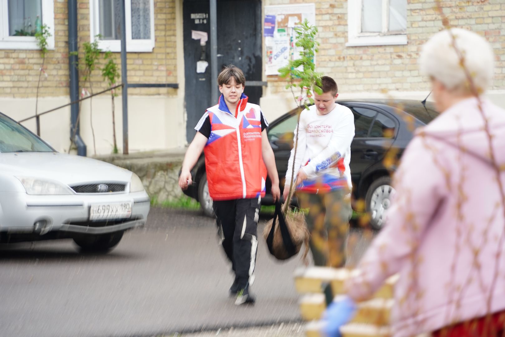 субботник, областной субботник, озеленение двора, Рошаль, Большая Шатура,