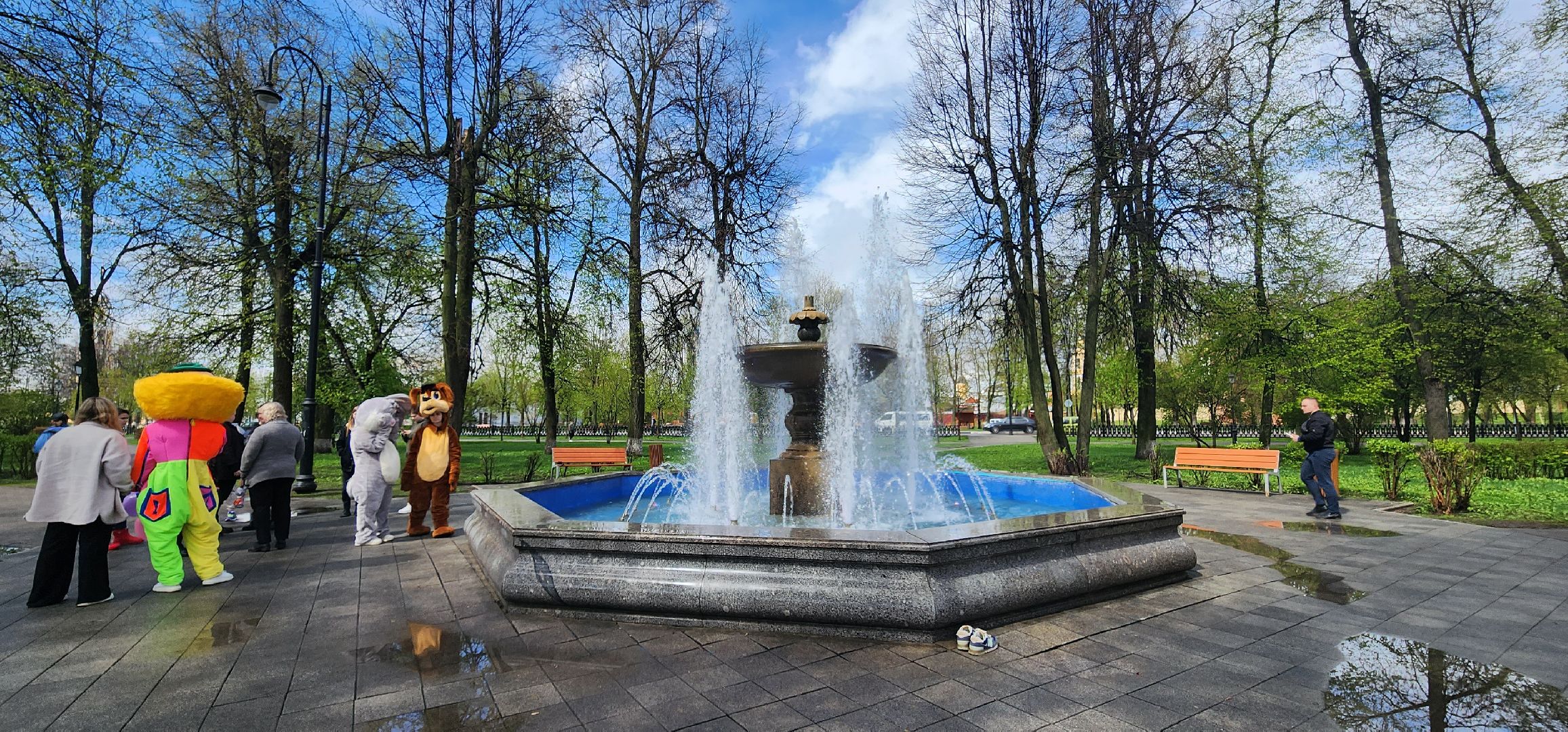 Коломна, фонтаны, сезон фонтанов,