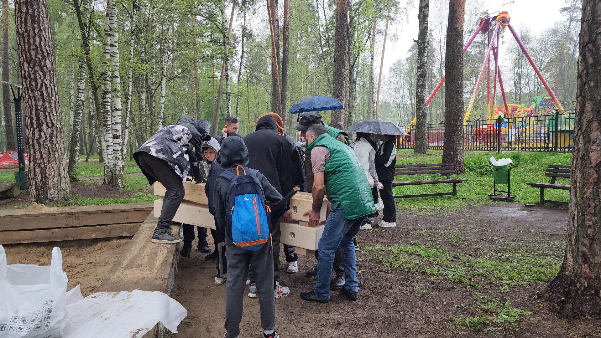 День добрых дел, школьники, Центральный парк, Ногинск, богородский городской округ,