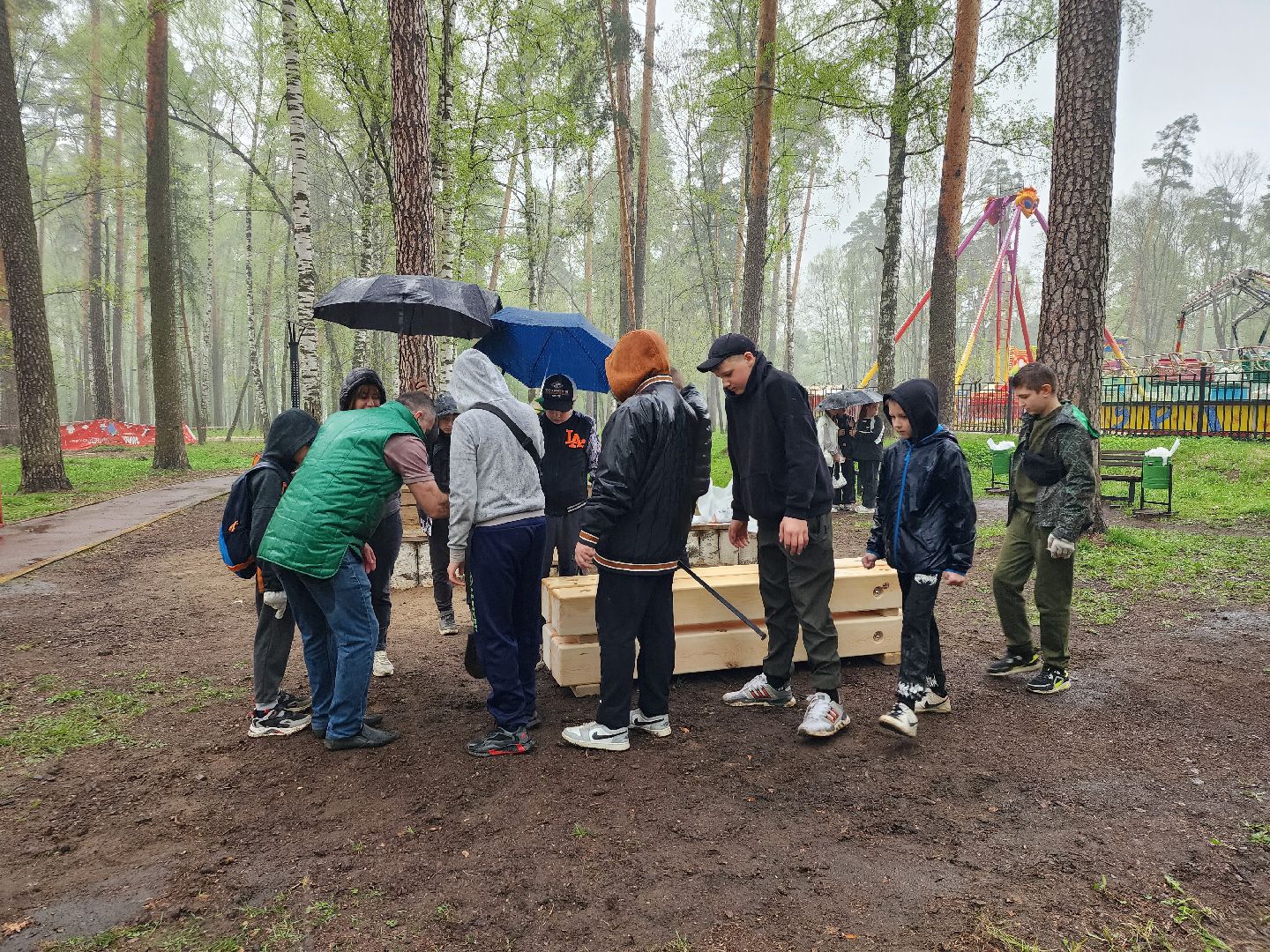 День добрых дел, школьники, Центральный парк, Ногинск, богородский городской округ,