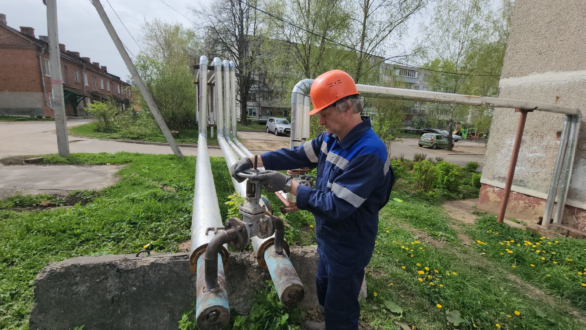 серпухов, поселок пролетарский, котельная, температурные испытания, профилактические работы, тепловые сети,