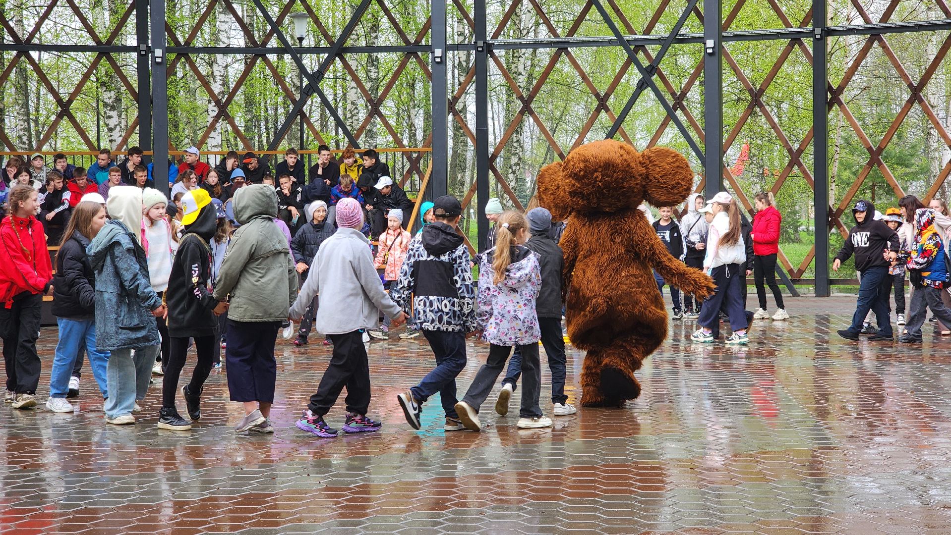 субботник, егорьевск, парк, парк 200 лет егорьевску, деревья, чебурашка, гена, шапокляк, чай, пирожки,