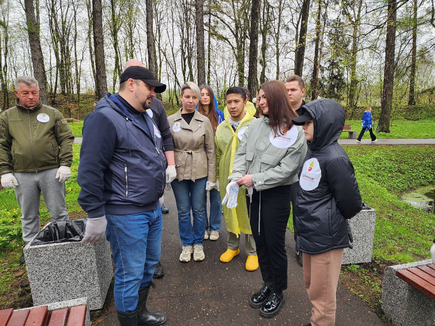 Городок, Парк, посадка кленов, аллея кленов, Благоустройство, субботник, день добрых дел, руза,