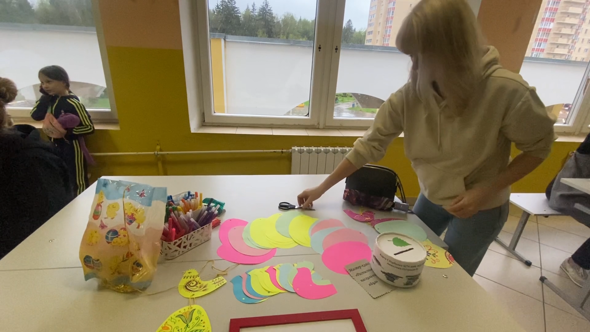 мастер-класс к Пасхе, георгиевская ленточка, украшения на Пасху, пасхальный декор, школа Перспектива Власиха, Мастер-класс Перспектива,