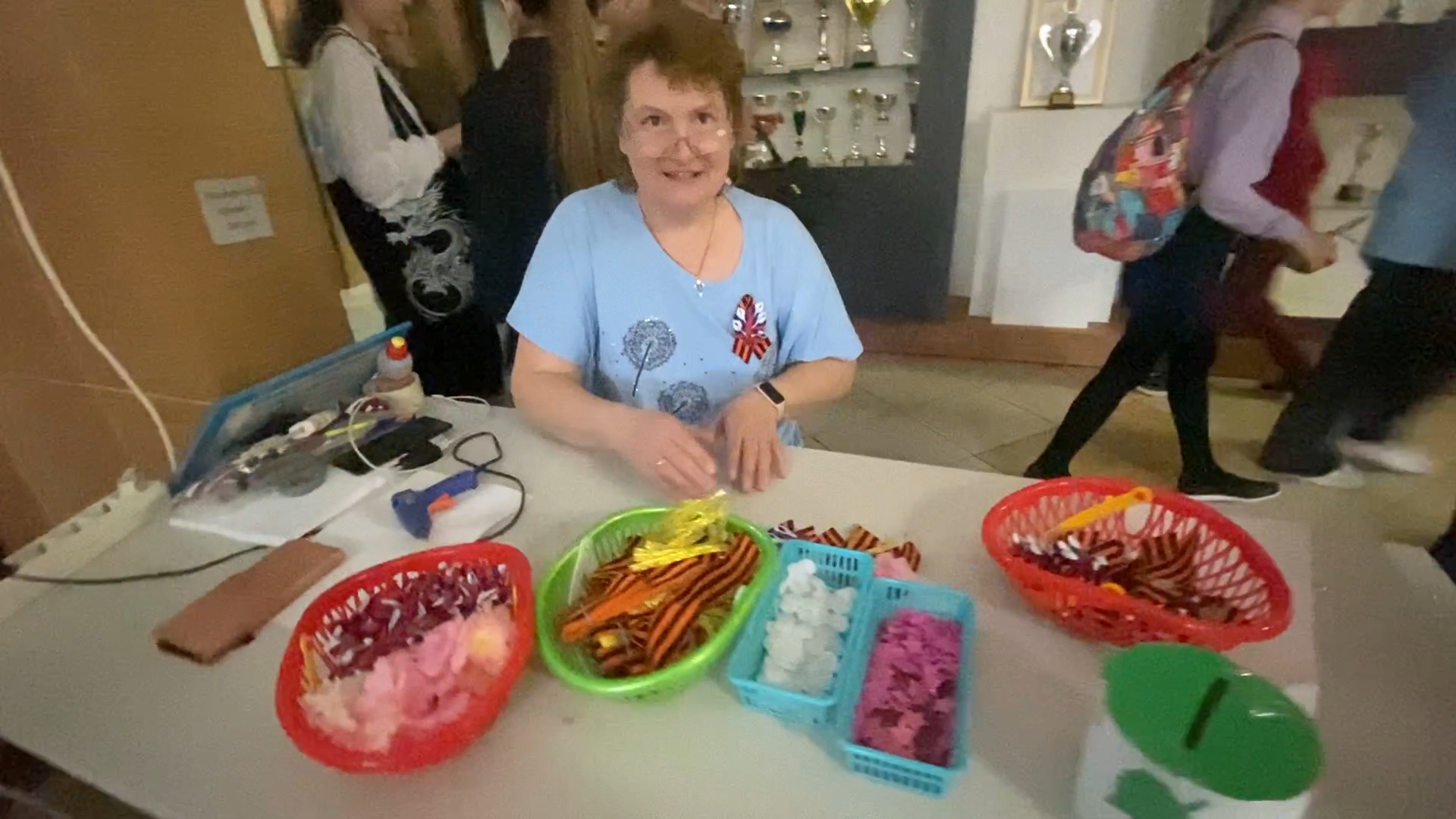 мастер-класс к Пасхе, георгиевская ленточка, украшения на Пасху, пасхальный декор, школа Перспектива Власиха, Мастер-класс Перспектива,