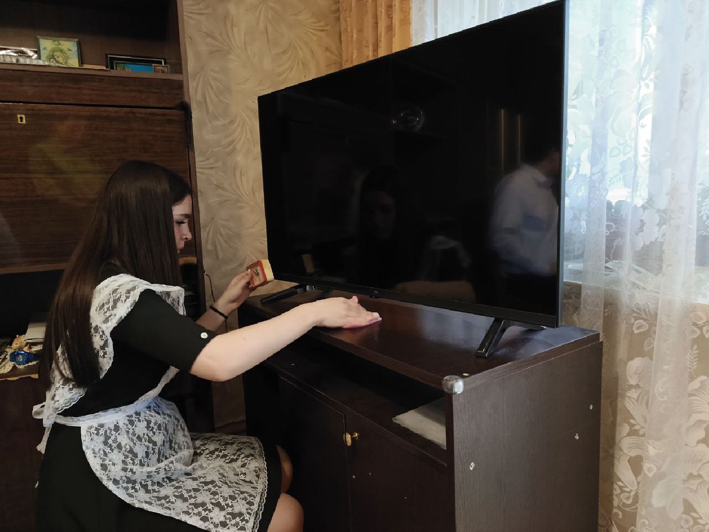 Солнечногорск, день добрых дел, школьники, Ветеран, Ученики,