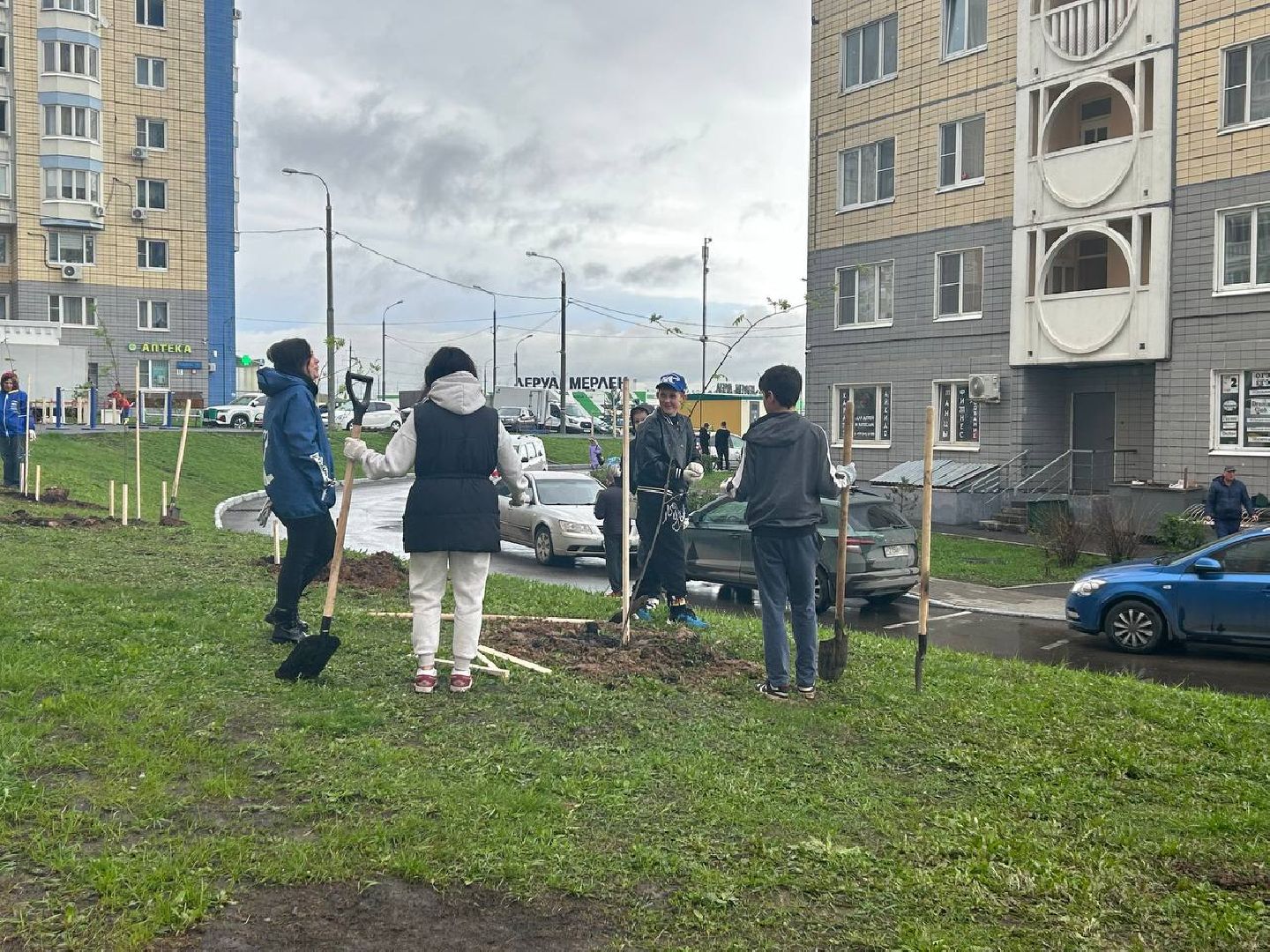 День добрых дел, мкр Южный, субботник, Домодедово,