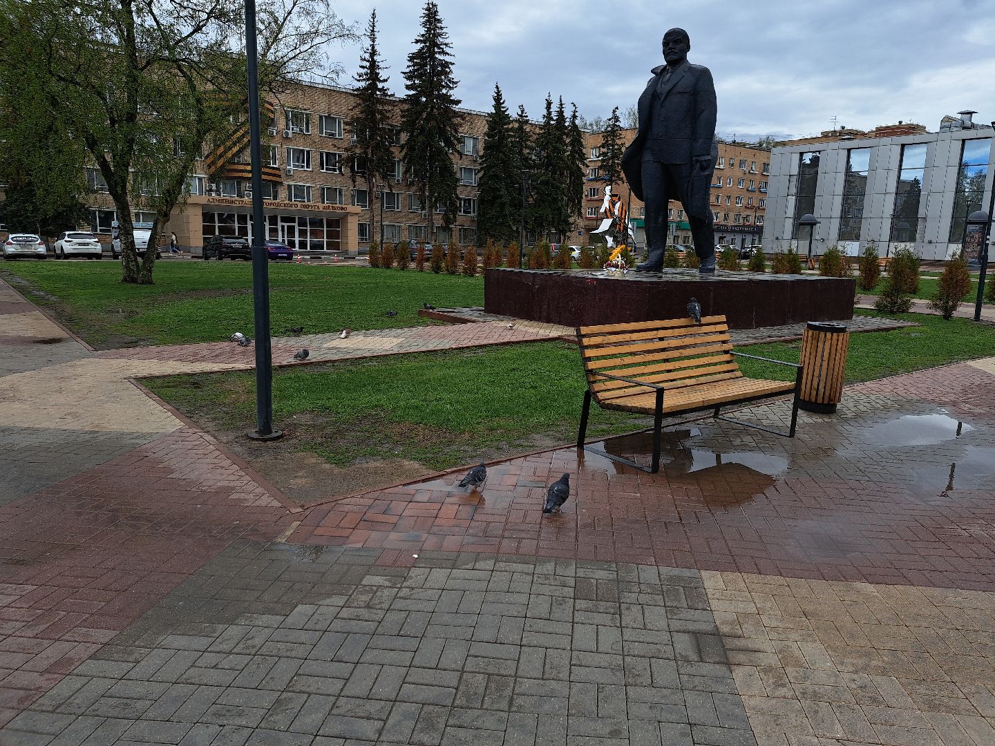 Щелково, запуск фонтана, Фонтан,