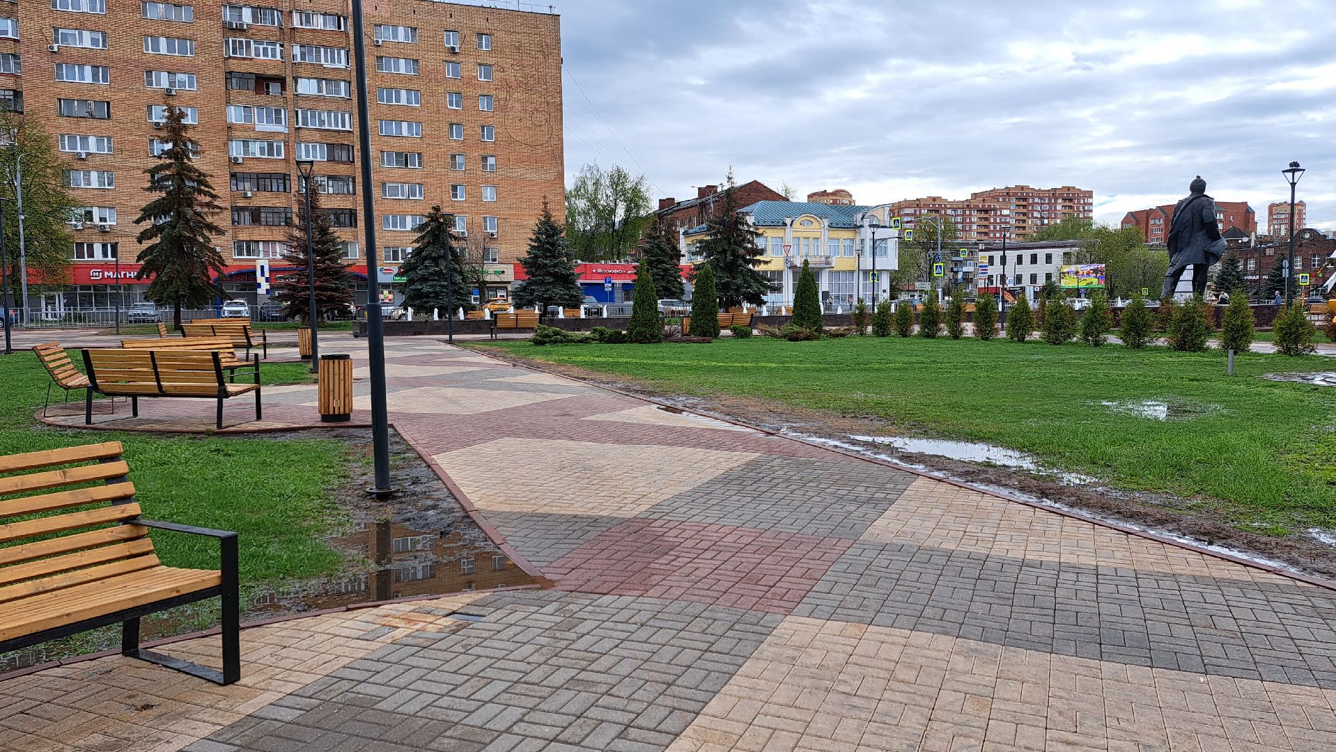 Щелково, запуск фонтана, Фонтан,