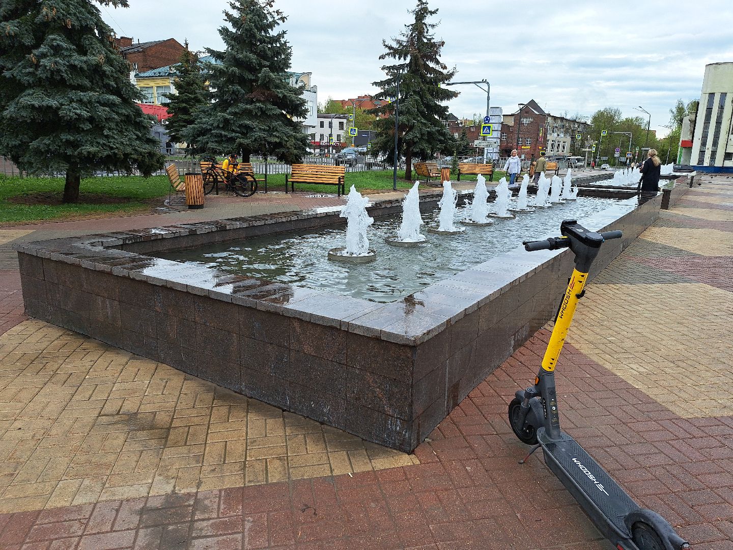 Щелково, запуск фонтана, Фонтан,