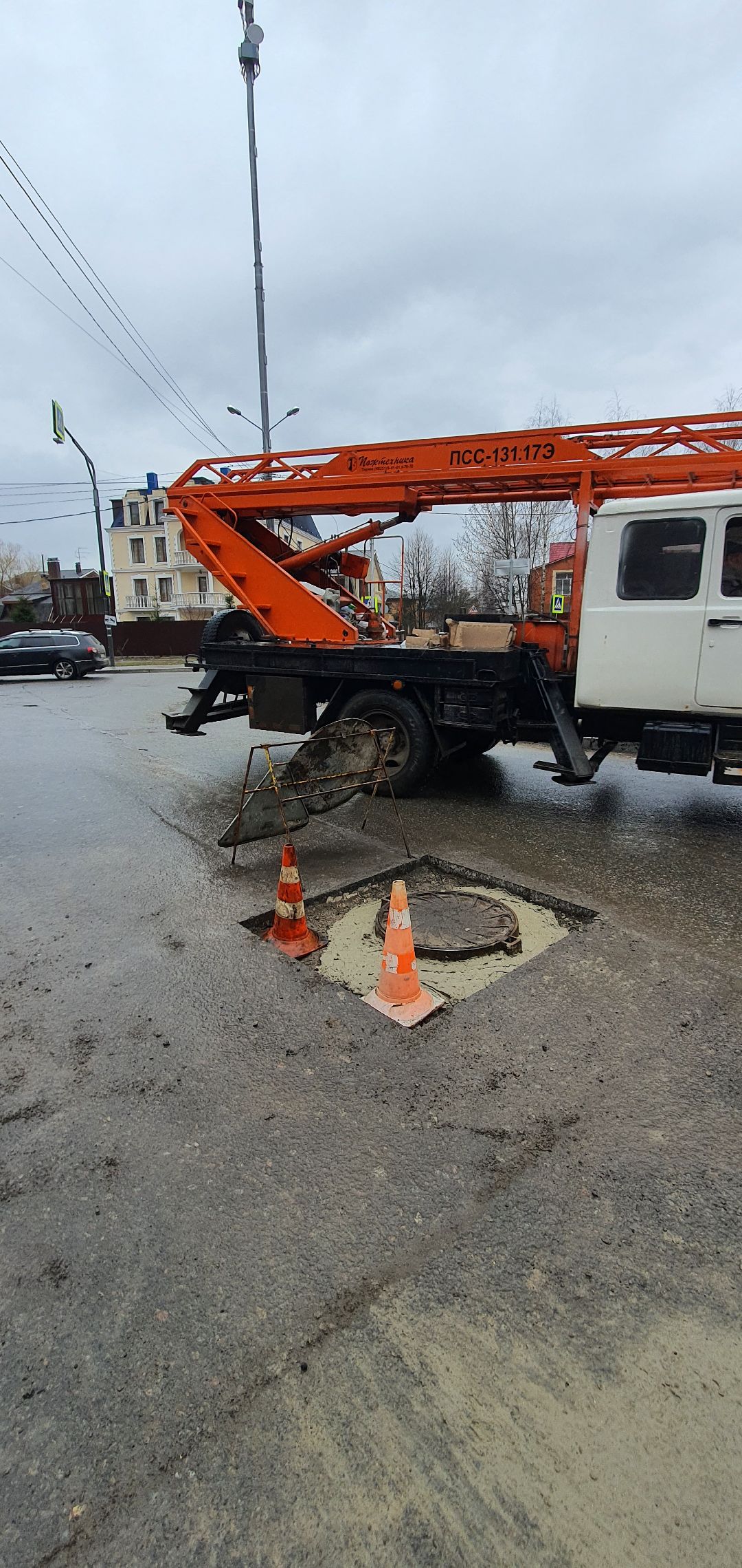 ремонт дорог, колодец, ЖКХ, Домодедово