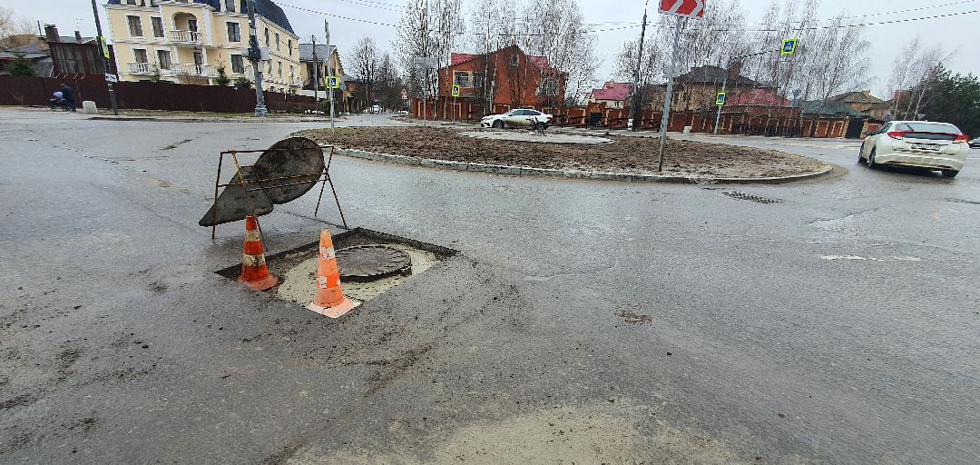 ремонт дорог, колодец, ЖКХ, Домодедово