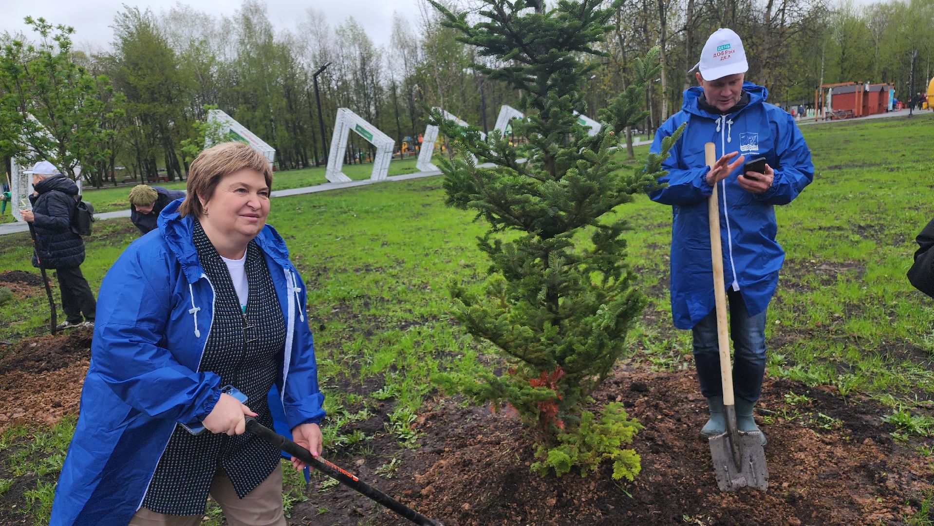 долгопрудный, субботник, день добрых дел, лес победы, общественный огород, пихты, владислав юдин,