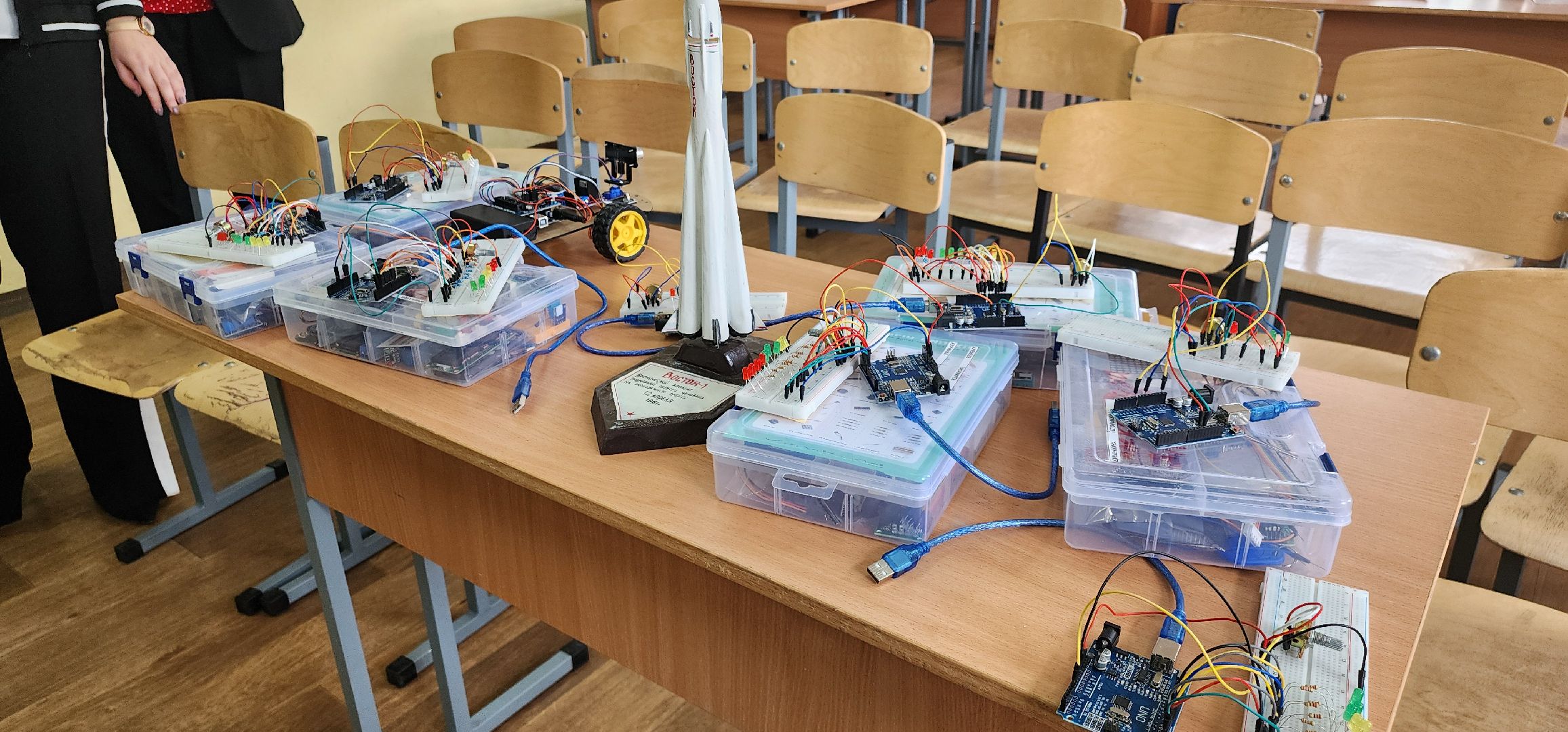 космический класс, Востряковский лицей 1, Домодедово, Александр Гребенкин, МКС, Роскосмос,