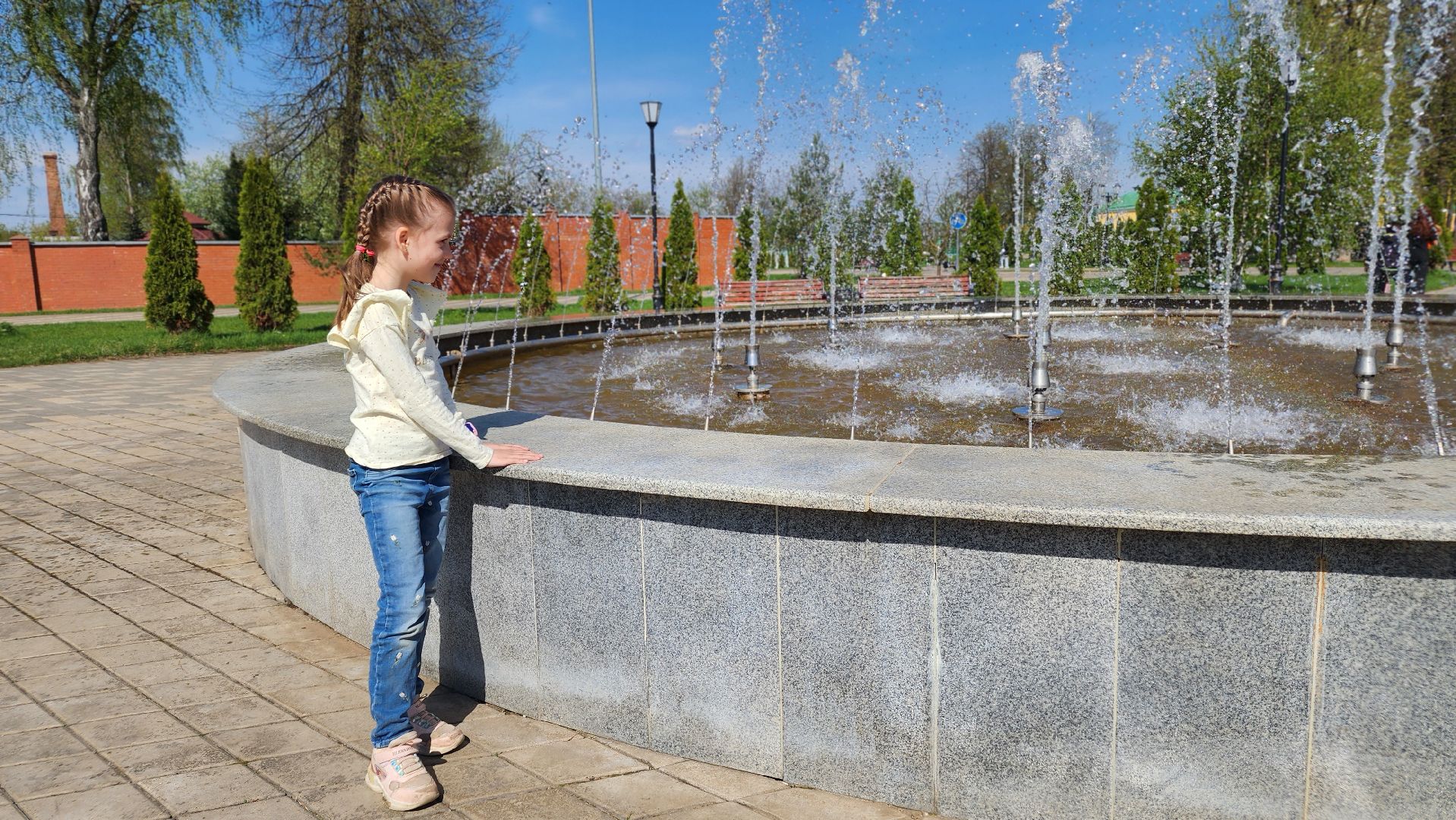 парк, фонтаны, Лосино-Петровский, сезон фонтанов,