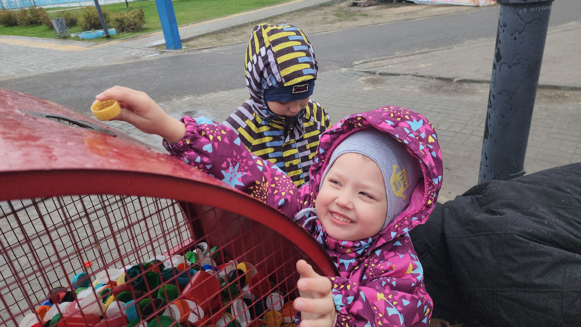 шатура, добрые крышечки, пробки, городской парк, детский сад,