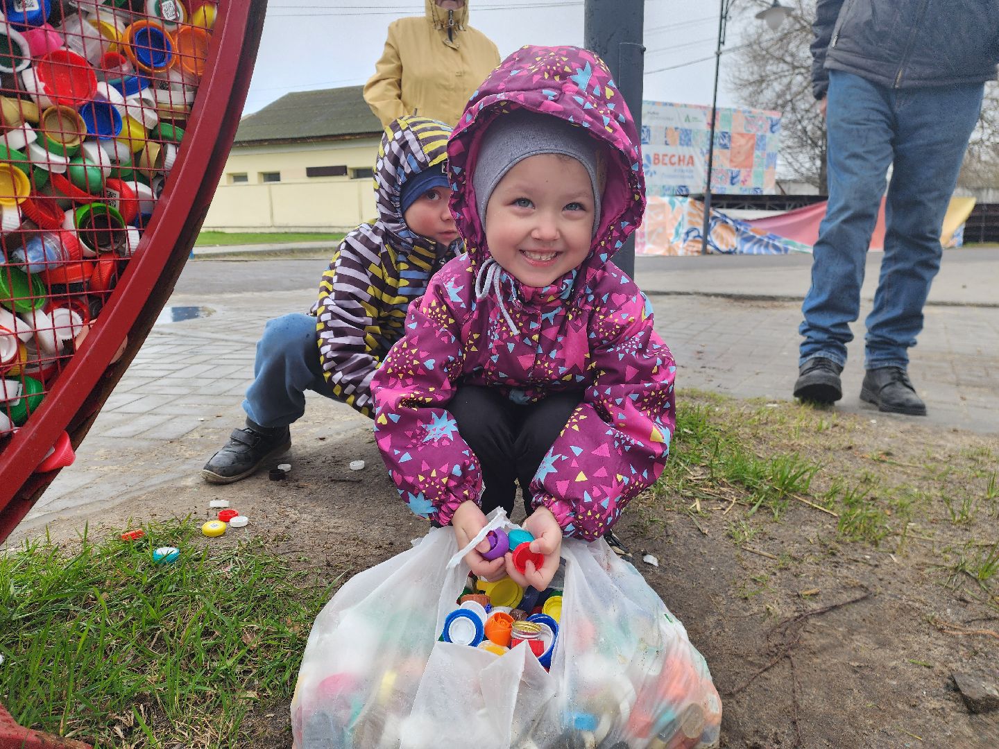 шатура, добрые крышечки, пробки, городской парк, детский сад,