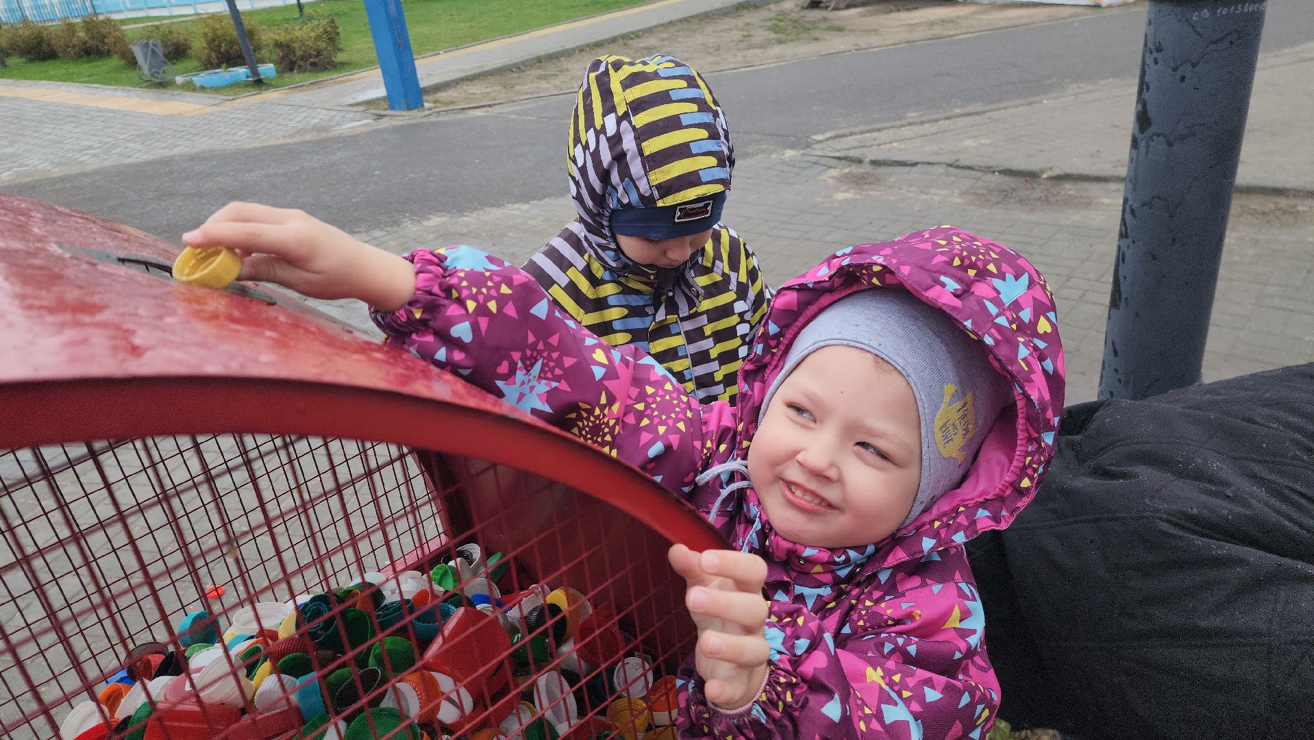 шатура, добрые крышечки, пробки, городской парк, детский сад,