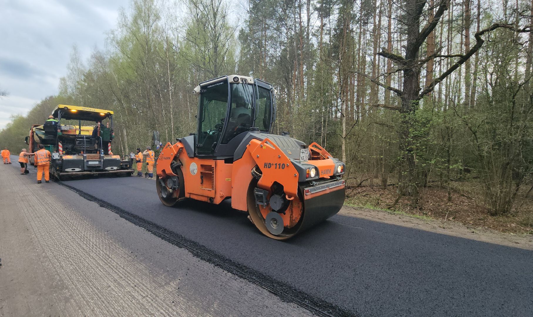 серпухов, дороги, МБК-Фенино, строительство дорог, асфальтобетон,