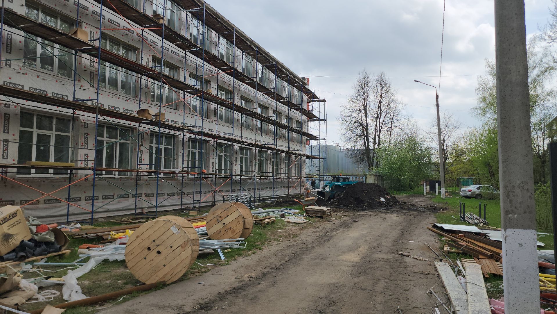 серпухов, капитальный ремонт, школа №16, улица космонавтов, фасады,