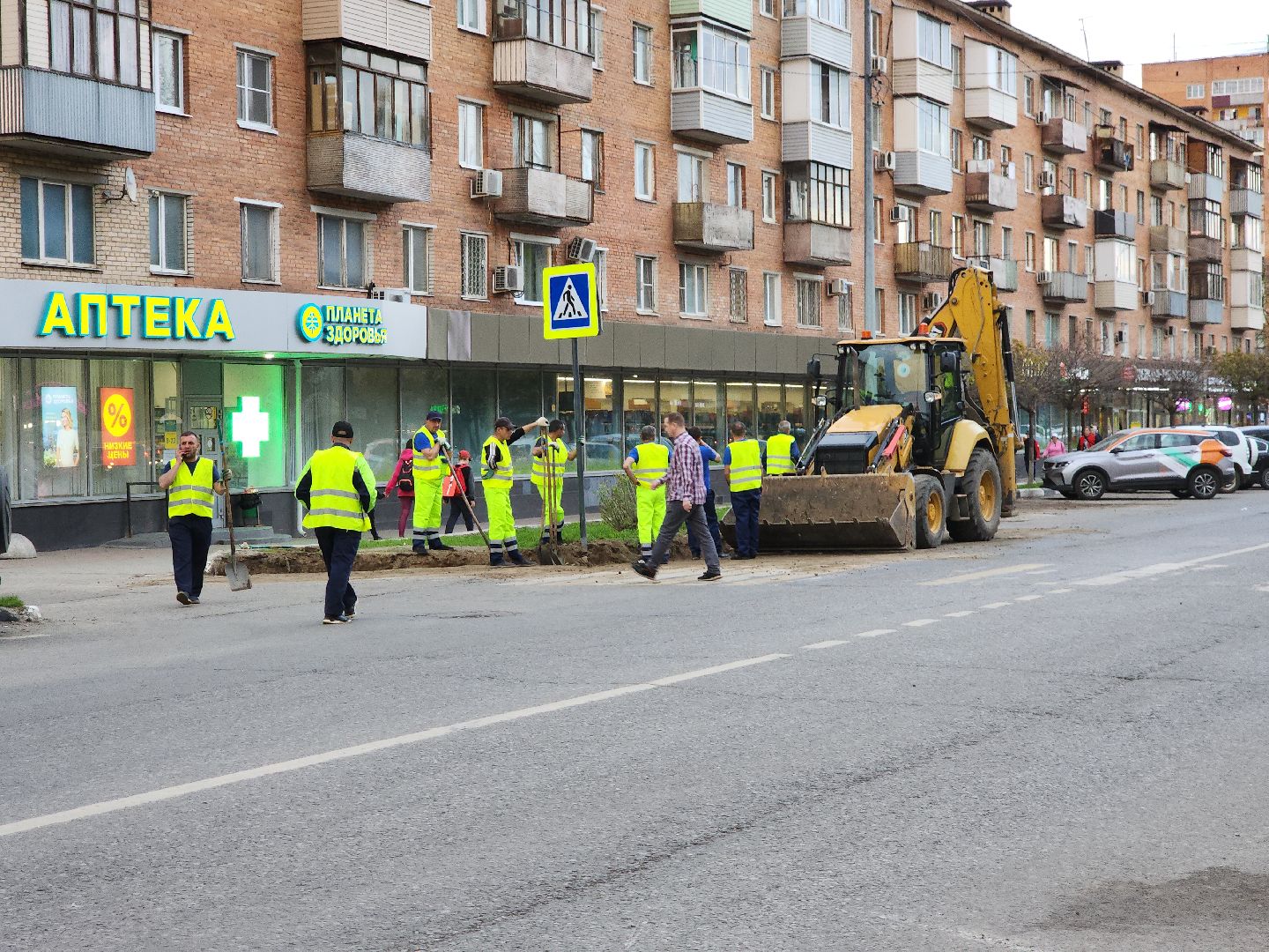 пушкино, ремонт дорог, благоустройство, проспект,