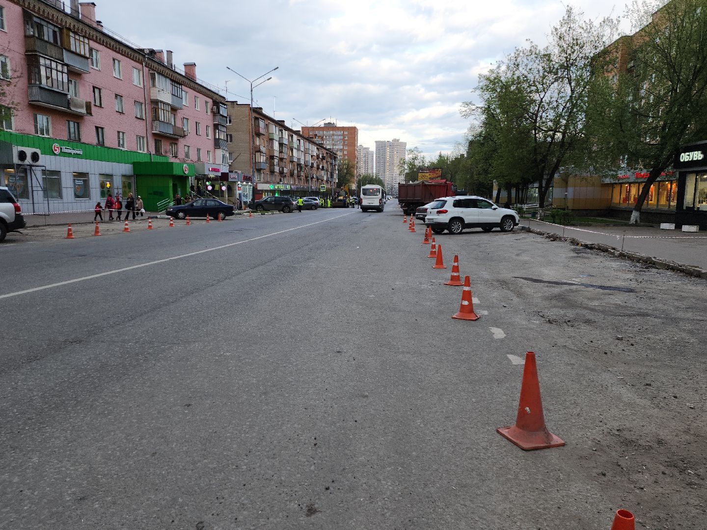 пушкино, ремонт дорог, благоустройство, проспект,