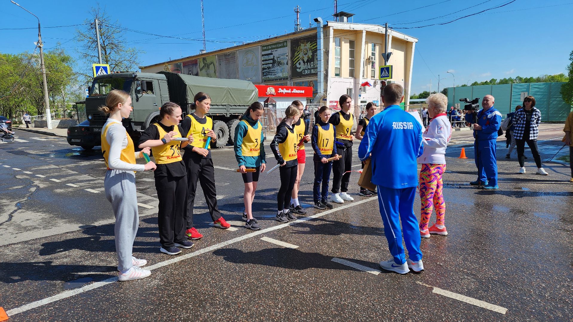 кашира, 1 мая, легкоатлетическая эстафета, бег, школьники, спортклуб кашира,
