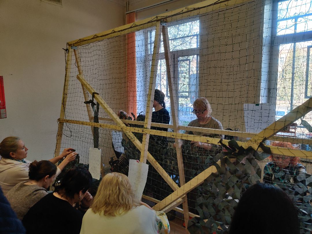 Красноармейск, Пушкинский, волонтеры, маскировочные сети, храм, спецоперация